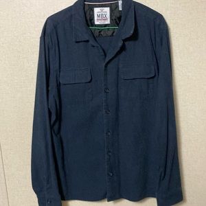 Long Sleeve Button Up by MBX. Size Large. Dark Blue. Great Condition